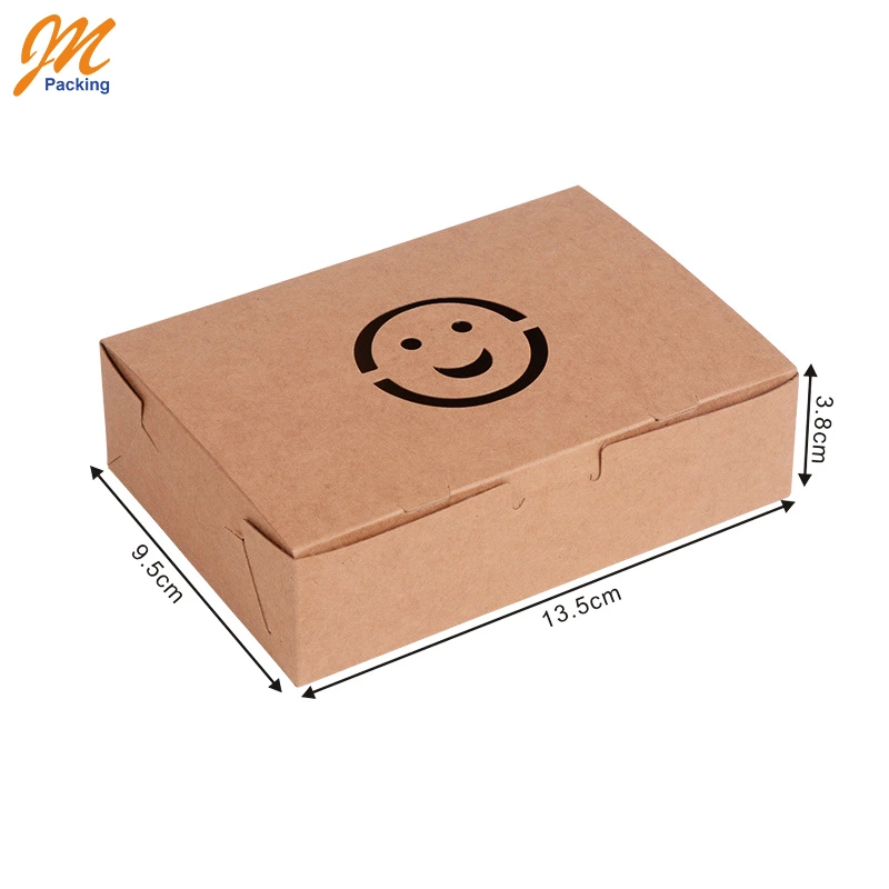 wholesale Food Grade takeaway Disposable Kraft Paper Fast biodegradable portable Food Packaging