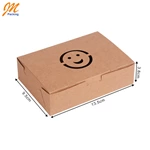 wholesale Food Grade takeaway Disposable Kraft Paper Fast biodegradable portable Food Packaging