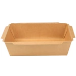 Custom Brown Takeaway Packaging Biodegradable Disposable Kraft Paper Lunch Box