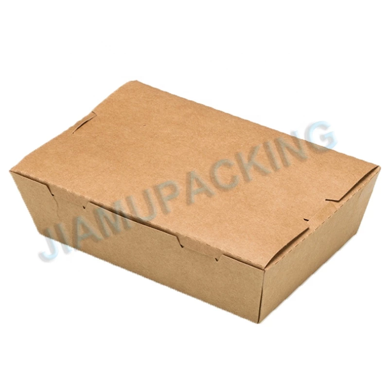 Kraft Paper Biodegradable Takeaway Disposable Food Container