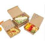 Kraft Paper Biodegradable Takeaway Disposable Food Container