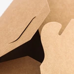 Environmentally Foldable Take-away Recycle Biodegradable Microwavable Kraft Paper Box