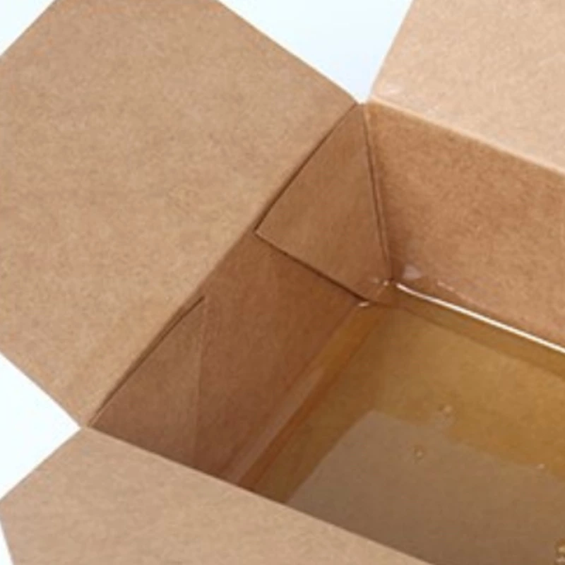 wholesale Food Grade takeaway Disposable Kraft Paper Fast biodegradable portable Food Packaging