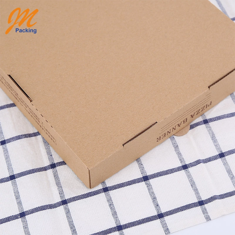 Wholesale Custom Packaging Disposable Cookie Kraft Paper Pizza Lunch Box