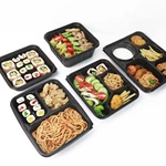 disposable stainless clear plastic foam truck lunch box takeaway wholesale biodegradable food container