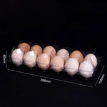 12 Holes Plastic Clear Chicken Egg Tray