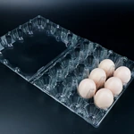 20 holes Disposable PET Transparent Packaging Carton Box Plastic Egg Tray