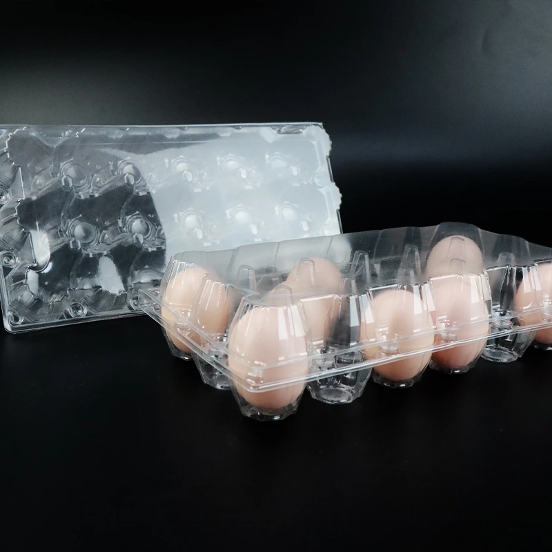 Wholesale 18 Holes Storage Container Blister Packaging Box Plastic Egg Tray