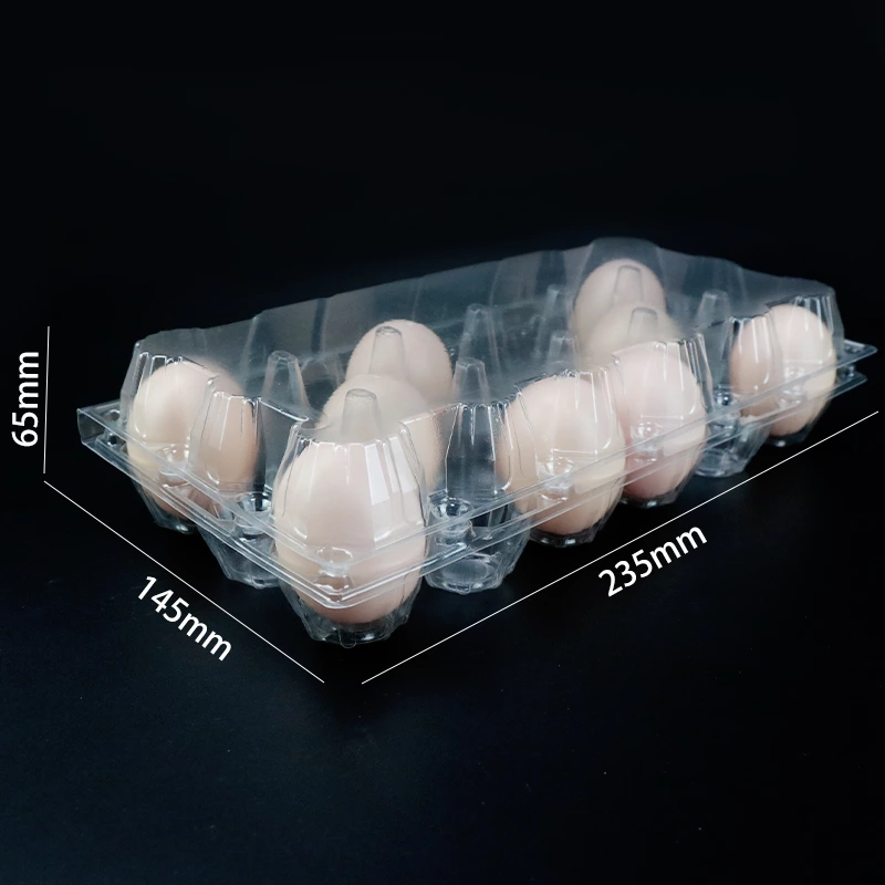 Wholesale 18 Holes Storage Container Blister Packaging Box Plastic Egg Tray