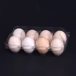 8 Holes Clear Small Plastic Packaging Container Carton Box Chicken Egg Tray