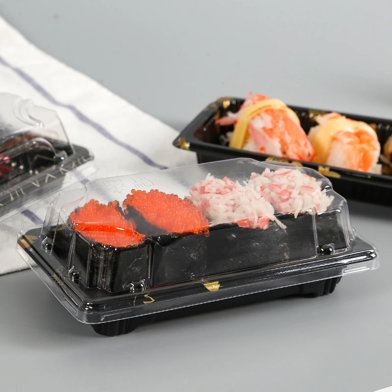 Professional Sushi Bento Boxes Supplier Sushi Burrito to go Box for Restaurant