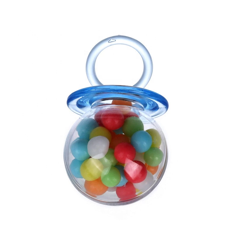 Food Grade Transparent Pacifier Candy Box Baby Shower Celebration Gift Plastic Candy Box