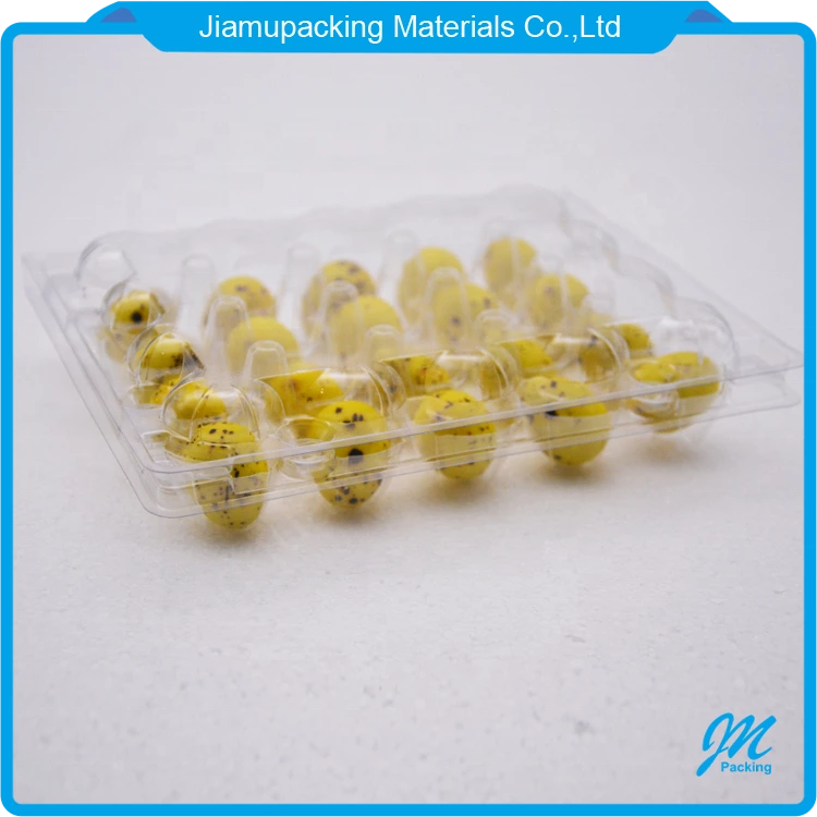 Custom 20 cells clear plastic quail egg crate storage tray box