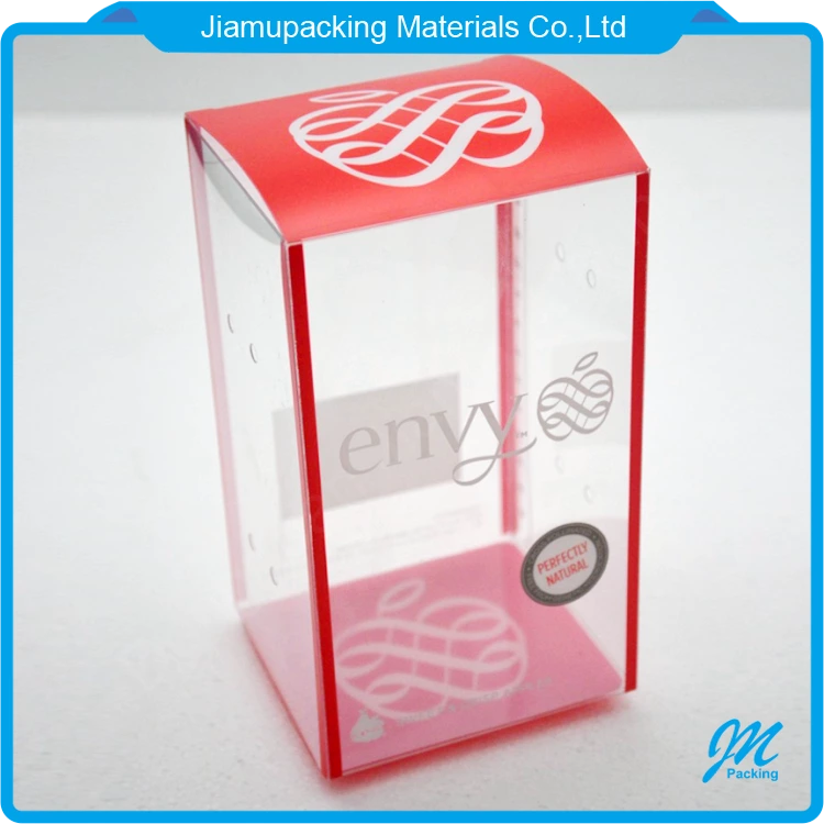 Hot sale rectangular clear plastic folding box for gifts packing factory