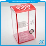 Hot sale rectangular clear plastic folding box for gifts packing factory