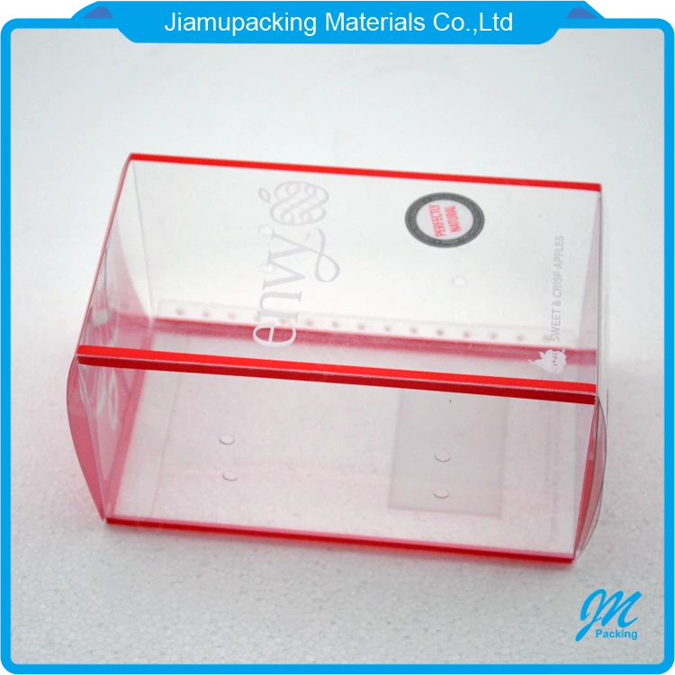 Hot sale rectangular clear plastic folding box for gifts packing factory