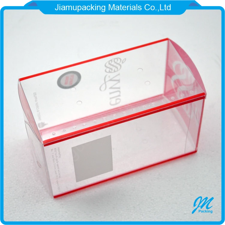 Hot sale rectangular clear plastic folding box for gifts packing factory