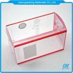 Hot sale rectangular clear plastic folding box for gifts packing factory