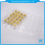 Custom 20 cells clear plastic quail egg crate storage tray box