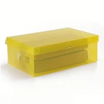 Custom made clear foldable plastic folding shoes display storage box packaging