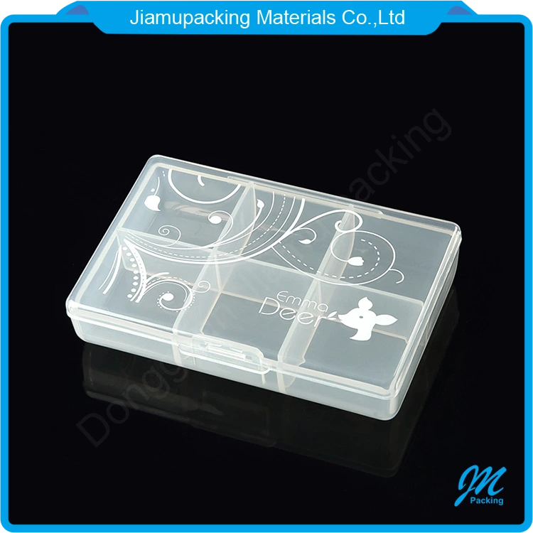 Wholesale Small Original Clear Portable Travel 6 Compartments Pill Storage Cases Plastic Medicine Storage Box for Pharmacy