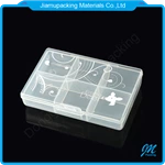 Wholesale Small Original Clear Portable Travel 6 Compartments Pill Storage Cases Plastic Medicine Storage Box for Pharmacy