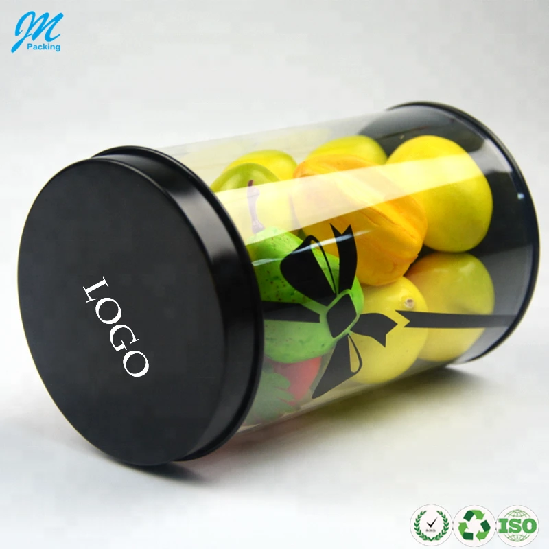 Plastic Tube Cylinder Packaging Box Transparent Custom Made PET PVC Clear with CMYK Printing JM Packing Packing Item REACH,ROHS