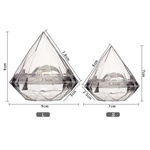 Wedding Favor Crystal Shaped Candy Box, Transparent Small Plastic Candy Box