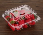 PET Clear Blister Clamshell Plastic Fruit Packaging Box For Strawberry