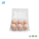 Recyclable clear plastic chicken egg bulk carton clamshell blister packaging box