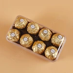 Clear Plastic Chocolate Packaging Box, PS Chocolate Box with Clear Lid