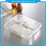 wholesale plastic food container transparent 4 compartment packaging