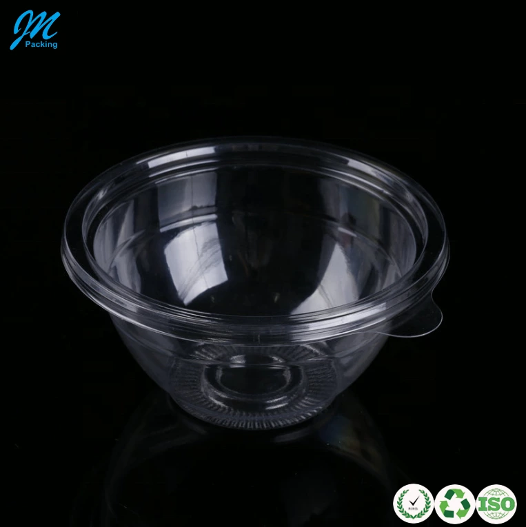 China Disposable Plastic Salad Bowl with Lid Fruit Storage Case Wholesale