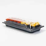 Wholesale high-end takeway eco friendly disposable custom plastic japanese sushi box