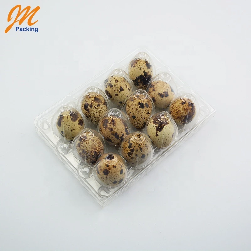 Reusable 12 quail egg storage tray, disposable 12-hole disposable plastic quail egg tray