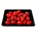 Custom black plastic blister supermarket fruit vegetable meat disposable RPP/PP food tray for packing