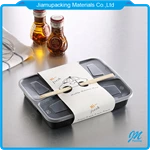 wholesale plastic food container transparent 4 compartment packaging