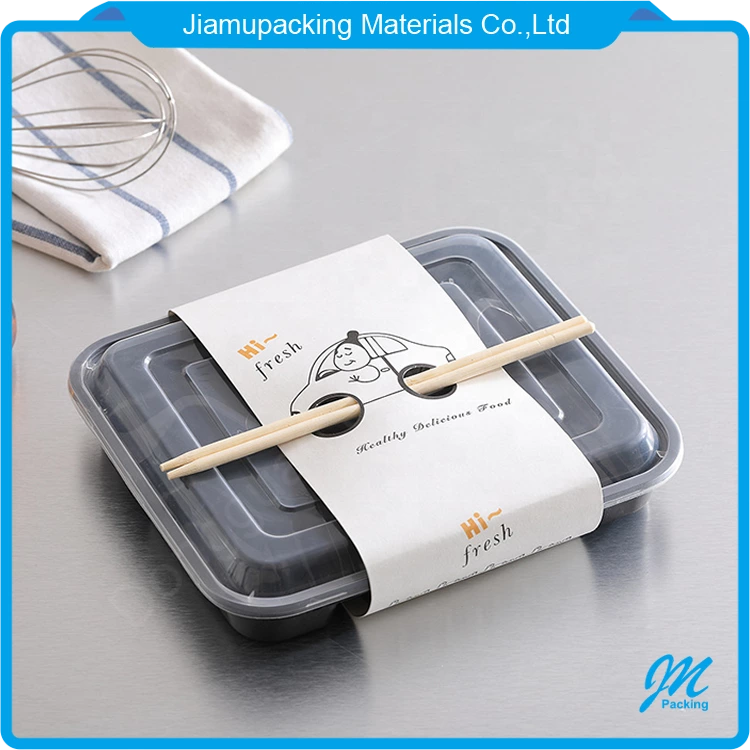 wholesale plastic food container transparent 4 compartment packaging