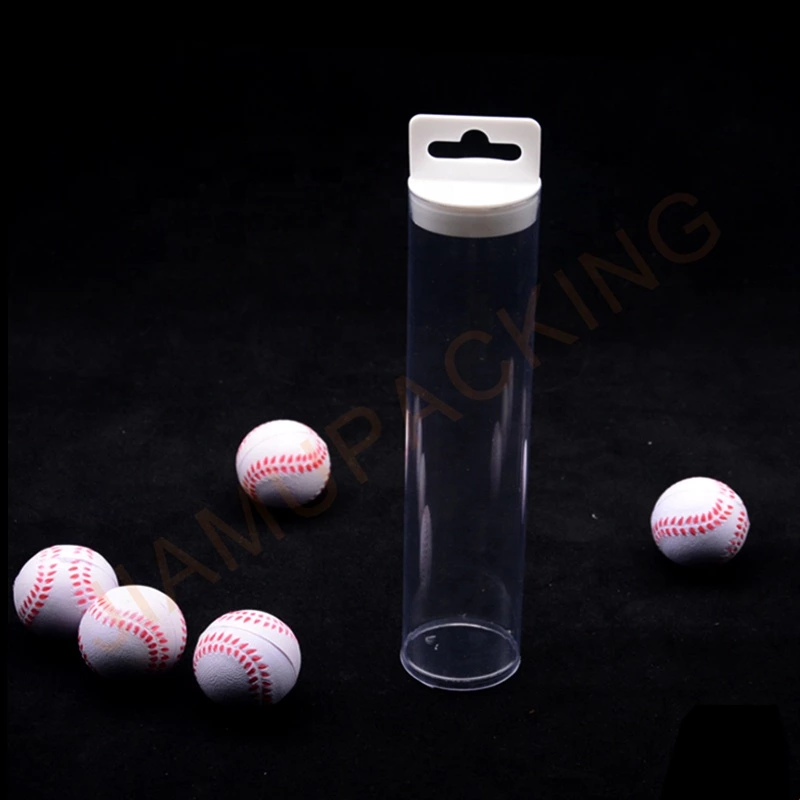 Wholesale fashionable plastic golf ball tennis ball tube packaging box