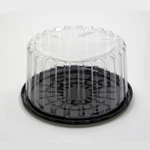 Clear Small Round Plastic Birthday Cake Box Packaging & Display Storage Box