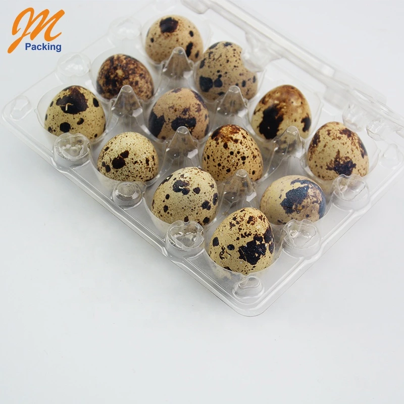 Reusable 12 quail egg storage tray, disposable 12-hole disposable plastic quail egg tray