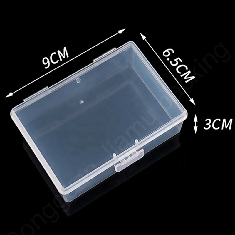 Hot sale rectangular clear plastic foldable box, business card storage boxHot sale products