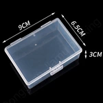 Hot sale rectangular clear plastic foldable box, business card storage boxHot sale products