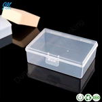 Hot sale rectangular clear plastic foldable box, business card storage boxHot sale products