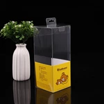 Factory customized PVC/PET/PP rectangular transparent plastic packaging folding box