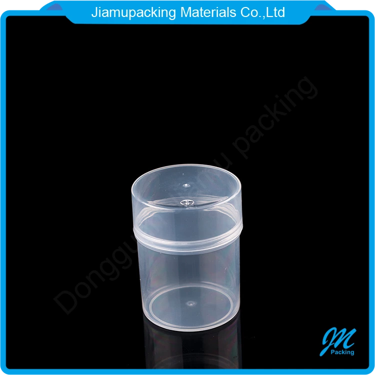 Elegant custom logo printed plastic tube cylinder/powder puff tube container packaging/plastic powder container 1 buyer