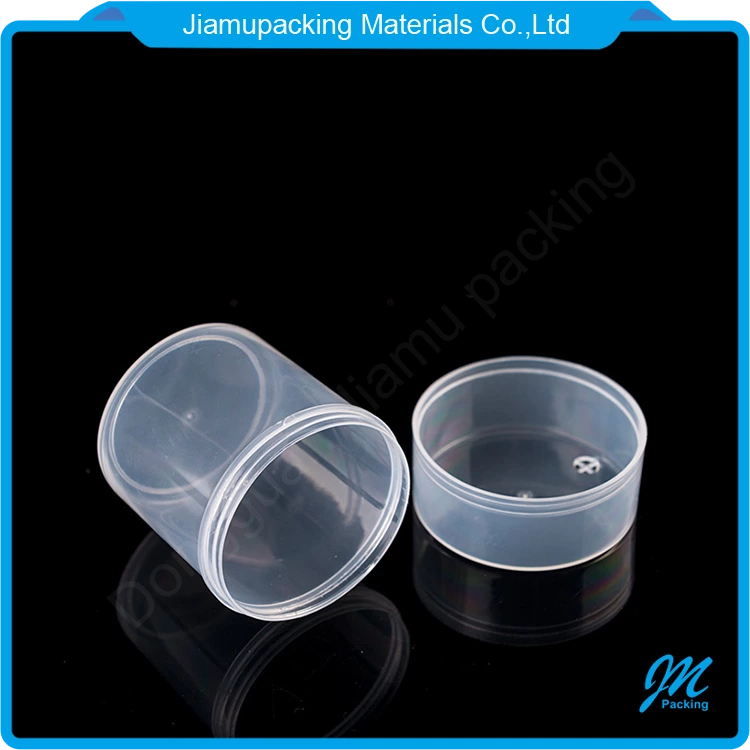 Elegant custom logo printed plastic tube cylinder/powder puff tube container packaging/plastic powder container 1 buyer