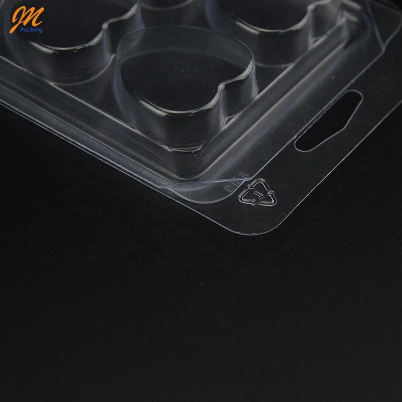 Heart-Shape Clear PVC Clamshell Wax Melt Packaging