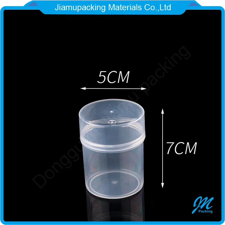 Elegant custom logo printed plastic tube cylinder/powder puff tube container packaging/plastic powder container 1 buyer