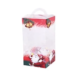 Christmas Gift Folding Box Packaging with Lid Custom Clear Small Plastic Gift & Craft Recyclable Accept